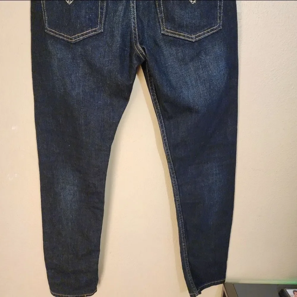 Levis 510 Dark Wash Denim Skinny Jeans Size 28X30 Indie Grunge High Waisted Jean